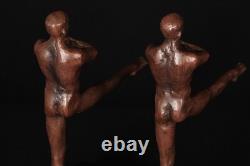 Bronze bookends / 20th century / Art Deco
