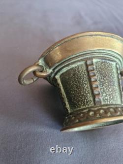 Bronze mortar and pestle signed Max Le Verrier, Art Deco, France, 1930