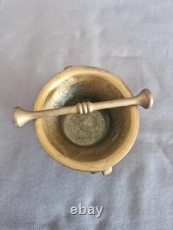 Bronze mortar and pestle signed Max Le Verrier, Art Deco, France, 1930