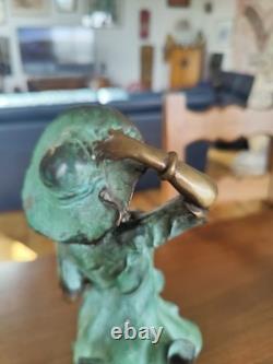 Bronze sculpture Art Nouveau woman statue, H 37, weight 5.2 kg