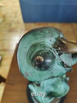 Bronze sculpture Art Nouveau woman statue, H 37, weight 5.2 kg