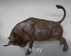 Bull Sculpture Statue, Animalier, Bullfighting, Art Deco Style, Art Style