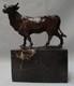 Bull Statue Sculpture Animal Style Art Deco Art Nouveau Bronze Massif