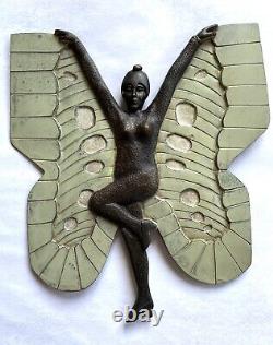 Butterfly Woman. Art Deco Bronze. 1920s