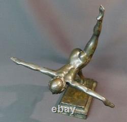 C 1930 Beautiful Bronze Sculpture Botinelly 37cm3.4kg Susse Betting Art Deco Dancer