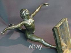 C 1930 Beautiful Bronze Sculpture Botinelly 37cm3.4kg Susse Betting Art Deco Dancer