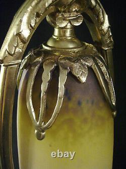 C. Ranc & Schneider Art Deco Lamp Bronze And Glass Pte Tulip 1930