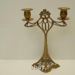 Candlestick Style Art Deco Style Art Nouveau Solid Bronze