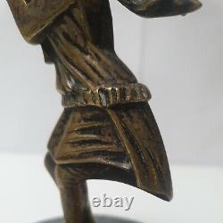 Car Mascot Costume Woman Umbrella Varnier Bronze Art Deco Hood Car Woman