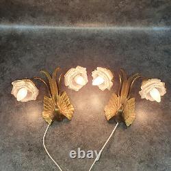 Charles Ranc Pair of Art Deco Bronze Wall Sconces with Dove Decoration ref AP179