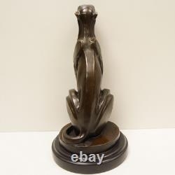 Cheetah Statue Sculpture Animalier Style Art Deco Style Art Nouveau Bronze Massive