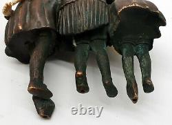 Chiparus Chrysephant Bronze Group Signed Children & Mother Watching Turtle