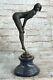 Chiparus Signed Rare Bronze Sculpture Art Deco Dancer Cast Figurine