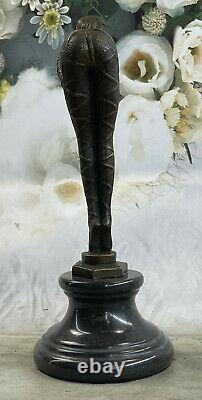 Chiparus Signed Rare Bronze Sculpture Art Deco Dancer Font Figurine Nr