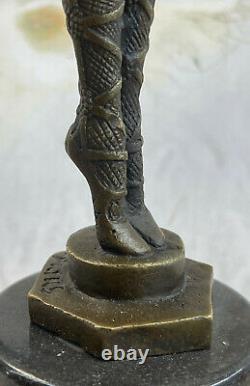 Chiparus Signed Rare Bronze Sculpture Art Deco Dancer Font Figurine Nr