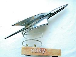 Chromium-plated Art Deco Bronze Sculpture of an Airplane Taking Off