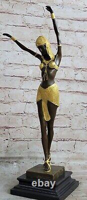 Classic Art Deco New Dancer 100% Solid Bronze Sculpture