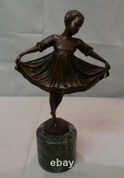Classical Dancer Statue Sculpture, Opera Style, Art Deco Style, Art Nouveau Bronze