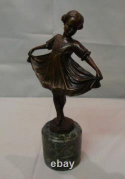 Classical Dancer Statue Sculpture, Opera Style, Art Deco Style, Art Nouveau Bronze