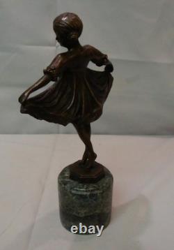 Classical Dancer Statue Sculpture, Opera Style, Art Deco Style, Art Nouveau Bronze