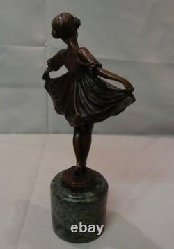 Classical Dancer Statue Sculpture, Opera Style, Art Deco Style, Art Nouveau Bronze