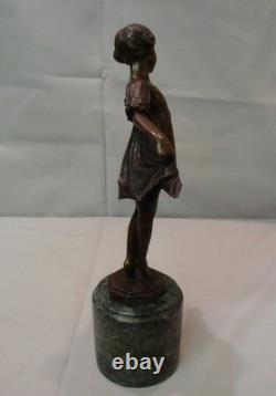 Classical Dancer Statue Sculpture, Opera Style, Art Deco Style, Art Nouveau Bronze