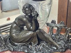 Clock and its Art Deco adornment signed G. LIMOUSIN - Splendid