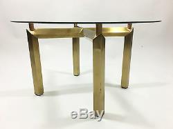 Coffee Table Year 70 In The Taste Of Gabriella Crespi With Foot In Bronze