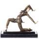Colored Art Deco Bronze Dancer Sculpture Kamorna After Demetre Chiparus