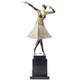 Colored Art Deco Bronze Dancer Sculpture Miro After Demetre Chiparus