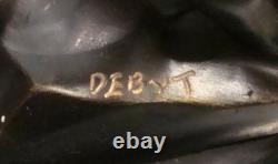 Cougar Statue Sculpture, Animal Style, Art Deco Style, Art Nouveau, Solid Bronze