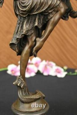 D. H. Bronze Statue Art Deco Dancer Sculpture Cast Iron Figurine Sculpture