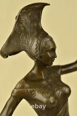 D.H. Bronze Statue Art Deco Dancer Sculpture Figurine Statue Figurine Art