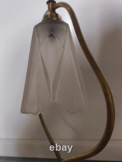 DEGUÉ Art Deco Lamp Bronze Base Bedside / Desk Lamp