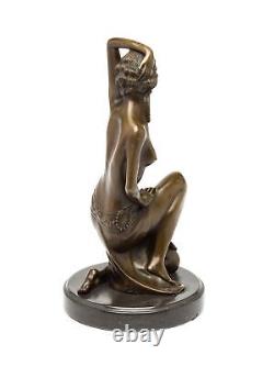 Dancer Figure Erotic Posture Style Art Deco Bronze 30cm