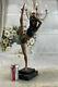 Dancer Gymnaste Pure Bronze Figure Statue Art Deco 7.3kg Sculpture Case