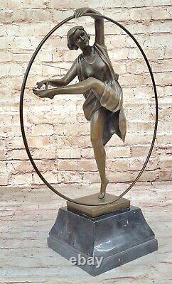 Dancer with Striking Pose Bronze Sculpture Art Deco New 'Lost' Wax