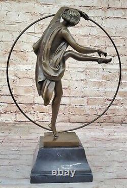 Dancer with Striking Pose Bronze Sculpture Art Deco New 'Lost' Wax
