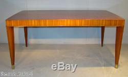 Decoene Freres, Art Deco Period Table In Dappled Mahogany. And Bronze