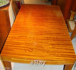 Decoene Freres, Art Deco Period Table In Dappled Mahogany. And Bronze