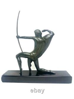 Decoux Bronze Art Deco Sculpture The Archer