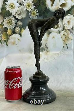 Dh Chiparus Bronze Sculpture Figurative Erotic Dancer Woman Art Deco Signed