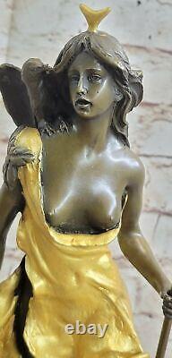 Diana The Hunter Bronze Statue Sculpture By Aldo Vitaleh Art Deco Figurine Deal