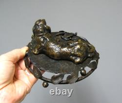 Dog. Art Deco Bronze Cavalier King Charles.