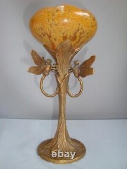 Dragonfly Animal Tree Vase Style Art Deco Style Art Nouveau Porcelaine Bronze