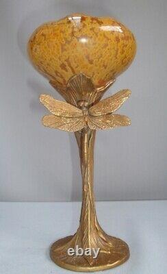 Dragonfly Animal Tree Vase Style Art Deco Style Art Nouveau Porcelaine Bronze
