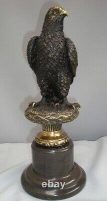Eagle Bird Animal Statue Sculpture Art Deco Style Art Nouveau Bronze