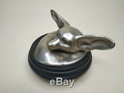 Edouard Marcel Sandoz Fennec Lying At The Head Lifted Bronze Susse Frères Ed. Signed