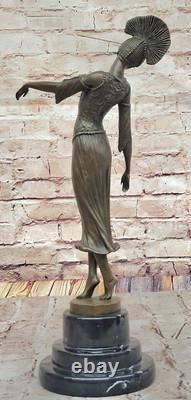 Egyptian Chiparus Dancer Bronze Statue Classic Art Deco Home Decor