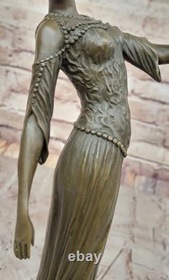 Egyptian Chiparus Dancer Bronze Statue Classic Art Deco Home Decor
